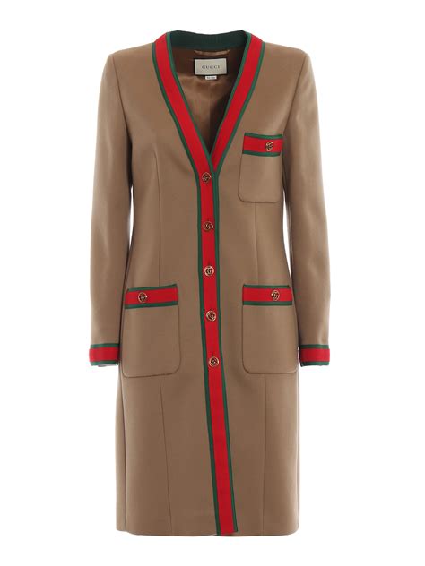 gucci knee length coat.